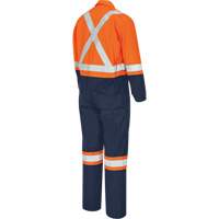 7702BBT Combine de s&eacute;curit&eacute; deux tons FR-Tech, Taille 40 (grand taille), Bleu marin/Orange, 10 cal/cm² Helyx Safety & Industrial Supplies