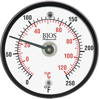 Magnetic Surface Thermometer, Non-Contact, Analogue, 0-250°F (-20-120°C) Helyx Safety & Industrial Supplies