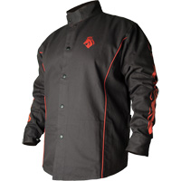 BSX&reg; Contoured FR Welding Jacket, Cotton, Small, Black Helyx Safety & Industrial Supplies