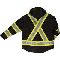 Manteau de s&eacute;curit&eacute; 4-en-1 en tissu ind&eacute;chirable, Polyester, Noir, T-petit Helyx Safety & Industrial Supplies