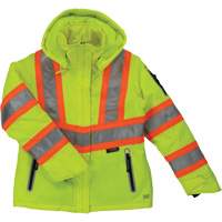 Manteau de s&eacute;curit&eacute; isolant et extensible pour femmes, Polyester, Jaune lime haute visibilit&eacute;, T-petit Helyx Safety & Industrial Supplies