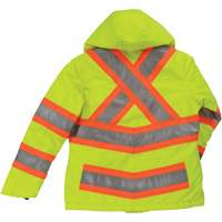 Manteau de s&eacute;curit&eacute; isolant et extensible pour femmes, Polyester, Jaune lime haute visibilit&eacute;, T-petit Helyx Safety & Industrial Supplies