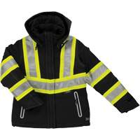 Manteau de s&eacute;curit&eacute; isolant et extensible pour femmes, Polyester, Noir, T-petit Helyx Safety & Industrial Supplies