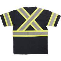 Short Sleeve Safety T-Shirt, Cotton, X-Small, Black Helyx Safety & Industrial Supplies