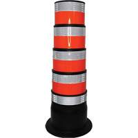 Channelizer, 47.25" High, Orange/White Helyx Safety & Industrial Supplies