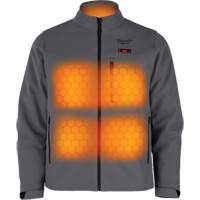 Manteau chauffante M12 ToughShell (manteau seulement), Hommes, Moyen, Gris Helyx Safety & Industrial Supplies