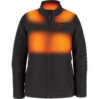 Manteau chauffant M12 Axis avec pile, Femmes, Grand, Noir Helyx Safety & Industrial Supplies
