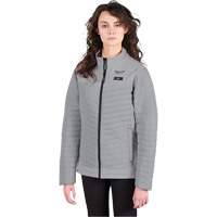 Manteau chauffant M12 Axis avec pile, Femmes, Petit, Gris Helyx Safety & Industrial Supplies