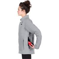 Manteau chauffant M12 Axis avec pile, Femmes, Petit, Gris Helyx Safety & Industrial Supplies