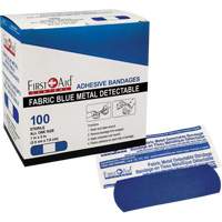 Bandages, Rectangular/Square, 3", Fabric Metal Detectable, Sterile Helyx Safety & Industrial Supplies