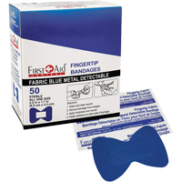 Bandages, Fingertip, Fabric Metal Detectable, Non-Sterile Helyx Safety & Industrial Supplies