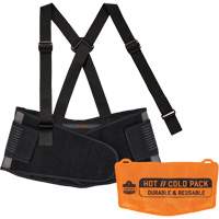 Proflex 1675 Back Support Brace with Cooling/Warming Pack, Spandex, X-Small Helyx Safety & Industrial Supplies