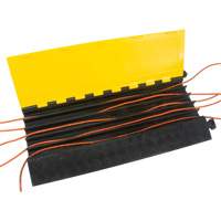Polyurethane Cable Protector, 5 Channels, 35.43" L x 19.69" W x 2" H Helyx Safety & Industrial Supplies