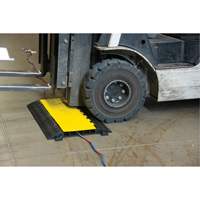 Polyurethane Cable Protector, 5 Channels, 35.43" L x 19.69" W x 2" H Helyx Safety & Industrial Supplies