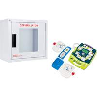 AED Plus&reg; Defibrillator & Wall Cabinet Kit, Semi-Automatic, English, Class 4 Helyx Safety & Industrial Supplies