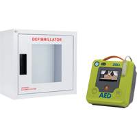 AED 3 AED & Wall Cabinet Kit, Semi-Automatic, English, Class 4 Helyx Safety & Industrial Supplies