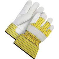 Lined Fitter's Gloves with Safety Cuff, 2X-Large, Grain Cowhide Palm, Acrylic-Pile Inner Lining Helyx Safety & Industrial Supplies