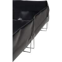 Berme &agrave; support en fil m&eacute;tallique, Capacit&eacute; 268 gal. US, 6' la x 6' lo x 12" h, Support en L Helyx Safety & Industrial Supplies