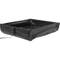 Berme de confinement des d&eacute;versements repliable &agrave; rouler, Capacit&eacute; 34 gal. US, 3' la x 3' lo x 6" h Helyx Safety & Industrial Supplies