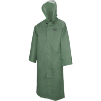 Manteau long avec capuchon d&eacute;tachable Hurricane 851, Petit, Vert Helyx Safety & Industrial Supplies