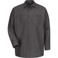 Chemise industrielle de travail &agrave; manches longues, Hommes, Moyen, Charbon Helyx Safety & Industrial Supplies