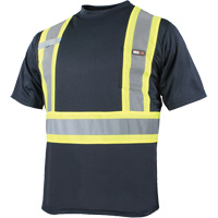 T-shirt &agrave; manches courtes et s&eacute;chage rapide, Polyester, Petit, Bleu marine Helyx Safety & Industrial Supplies