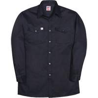 Chemise industrielle de travail &agrave; manches longues, Hommes, Petit, Bleu marine Helyx Safety & Industrial Supplies