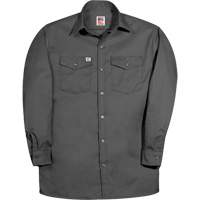 Chemise de travail &agrave; manche longue de premi&egrave;re qualit&eacute;, Hommes, Petit, Charbon Helyx Safety & Industrial Supplies