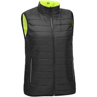 Veste bouffante, enveloppante et r&eacute;versible avec X au dos Bisley pour femmes, Jaune lime haute visibilit&eacute;, Petit, Polyester Helyx Safety & Industrial Supplies