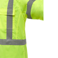 Chemise de travail &agrave; manches longues et X au dos Bisley avec X-Airflow, Poly-coton, Petit, Jaune lime haute visibilit&eacute; Helyx Safety & Industrial Supplies