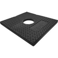 Base en caoutchouc pour poteau d&eacute;lin&eacute;ateur, 10 lb Helyx Safety & Industrial Supplies