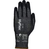 HyFlex&reg; 11-543 Cut Resistant Gloves, Size 6, 13 Gauge, Nitrile Coated, Nylon/Stainless Steel/HPPE/Spandex Shell, ASTM ANSI Level A7/EN 388 Level F Helyx Safety & Industrial Supplies