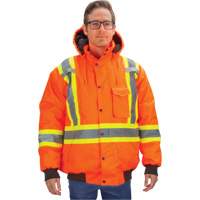 Waterproof 7-in-1 Winter Parka, High Visibility Orange, Medium Helyx Safety & Industrial Supplies