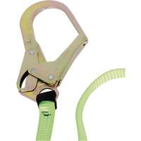 SA-54022-4 Shock Absorbing Lanyard, 4', Form Hook Center, Snap Hook Leg Ends, Polyester Helyx Safety & Industrial Supplies