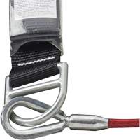 SA-5500-4 Shock Absorbing Lanyard, 4', Snap Hook Center, Snap Hook Leg Ends, Galvanized Steel Helyx Safety & Industrial Supplies