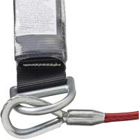 SA-5502-6 Shock Absorbing Lanyard, 6', Form Hook Center, Snap Hook Leg Ends, Galvanized Steel Helyx Safety & Industrial Supplies