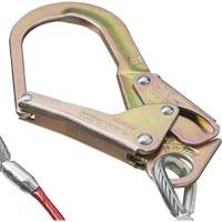 SA-55522-4 PVC-Coated Shock Absorbing Lanyard, 4', Form Hook Center, Snap Hook Leg Ends, Galvanized Steel Helyx Safety & Industrial Supplies