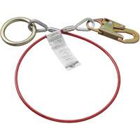 AS-21210-6 6' Cable Anchor with Snap Hook & O-Ring, Sling, Temporary Use Helyx Safety & Industrial Supplies