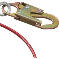 AS-21210-6 6' Cable Anchor with Snap Hook & O-Ring, Sling, Temporary Use Helyx Safety & Industrial Supplies