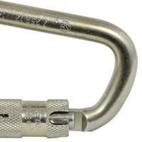 CP-03015-1 Zinc Plated Carabiner with 1" Gate Opening, Steel Helyx Safety & Industrial Supplies