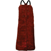Tillman&reg; 3842 Cowhide Apron, Bib, 42" L, Brown Helyx Safety & Industrial Supplies
