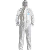 Combinaison CoverMe XP1800 de type 5/6 avec capuchon, Moyen, Blanc, Microporeux Helyx Safety & Industrial Supplies
