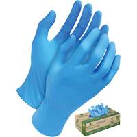 Gants jetables en tri polym&egrave;re, Petit, Poly&eacute;thyl&egrave;ne, 5 mils, Sans poudre, Bleu Helyx Safety & Industrial Supplies
