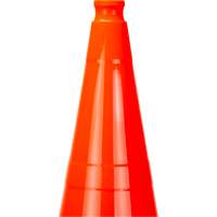 C&ocirc;ne de signalisation de premi&egrave;re qualit&eacute;, 28", Orange Helyx Safety & Industrial Supplies