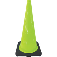 C&ocirc;ne de signalisation de premi&egrave;re qualit&eacute;, 18", Vert lime Helyx Safety & Industrial Supplies