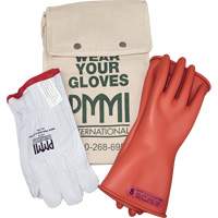 Ensemble de gants isolants en caoutchouc pour l'&eacute;lectricit&eacute;, ASTM classe 0, Taille 8, 11" lo Helyx Safety & Industrial Supplies