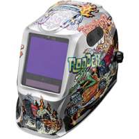 VIKING 3350 ADV Hot Rodders Helmet, 3.74" L x 3.15" W View Area, 5 - 13 Shade Range Helyx Safety & Industrial Supplies