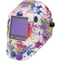 VIKING 3350 Creative Spark Welding Helmet, 3.74" L x 3.34" W View Area, 5 - 13 Shade Range Helyx Safety & Industrial Supplies