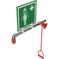 Douche de rinçage, Montage sur canalisation circulaire Helyx Safety & Industrial Supplies