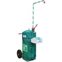 Insulated Mobile Self-Contained Emergency Safety Shower with Eye and Face Wash, 30 gal. Capacity, Meets None Helyx Safety & Industrial Supplies